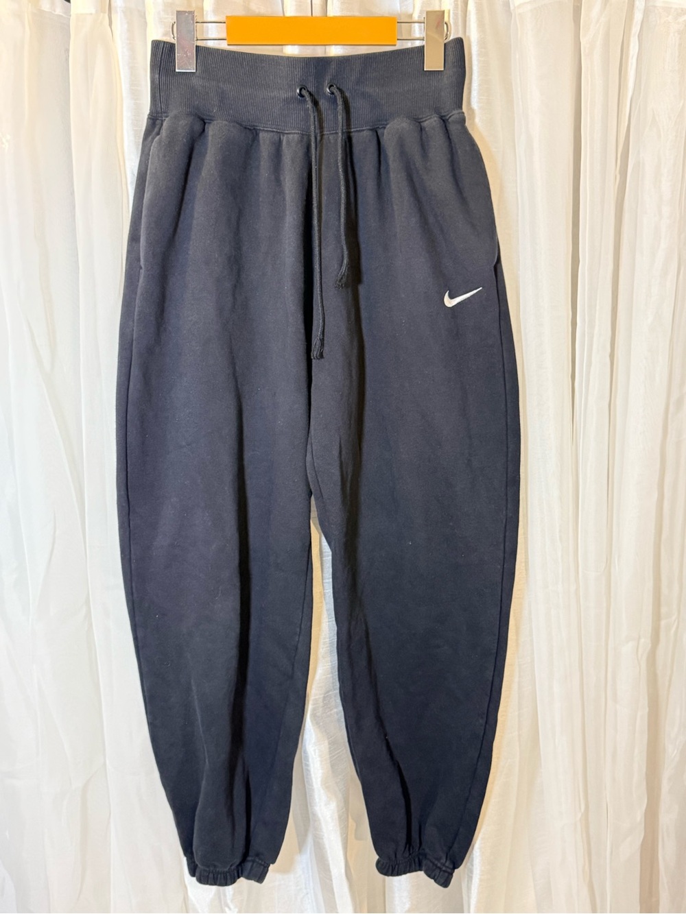 Nike Kids Black Fleece Jogger Bottoms